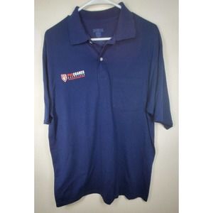 Jerzees Polo Shirt Mens Large Blue Workwear Athletic Classic Normcore Gorpcore